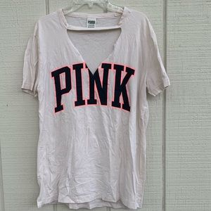 VS Pink Cutout Logo Tee